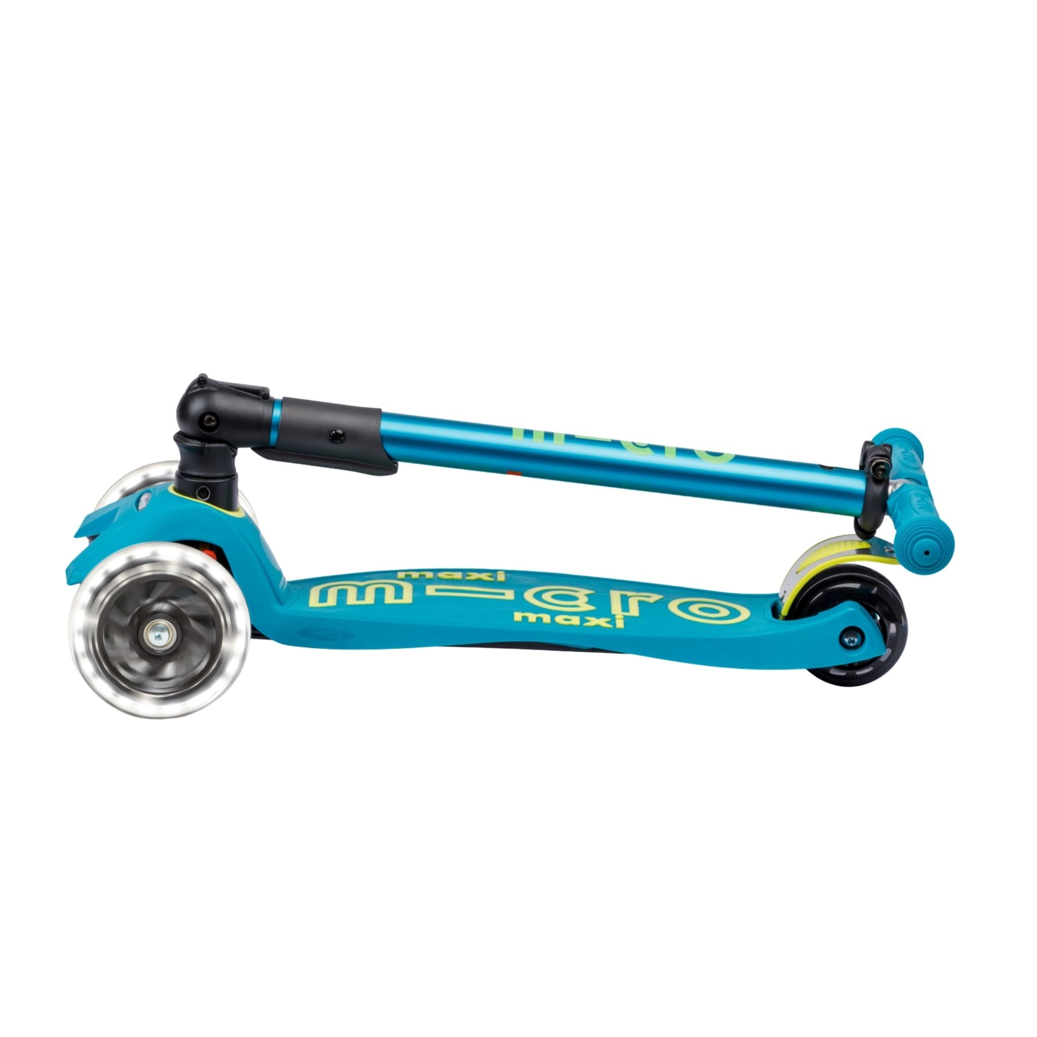 Micro Maxi Deluxe 3 Tekerlekli Foldable LED Scooter Petrol Green