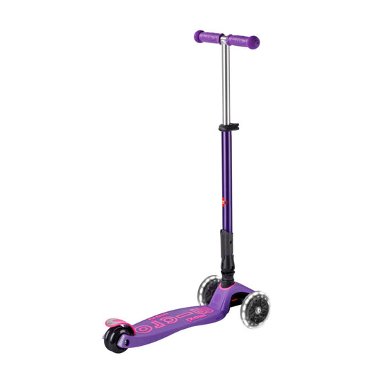 Micro Maxi Deluxe 3 Tekerlekli Foldable LED Scooter Purple