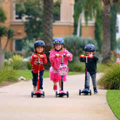 Micro Maxi Deluxe 3 Tekerlekli Scooter LED Red