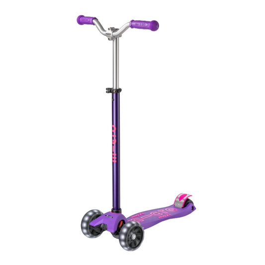 Micro Maxi Deluxe Pro LED 3 Tekerli Işıklı Çocuk Scooter Purple Pink