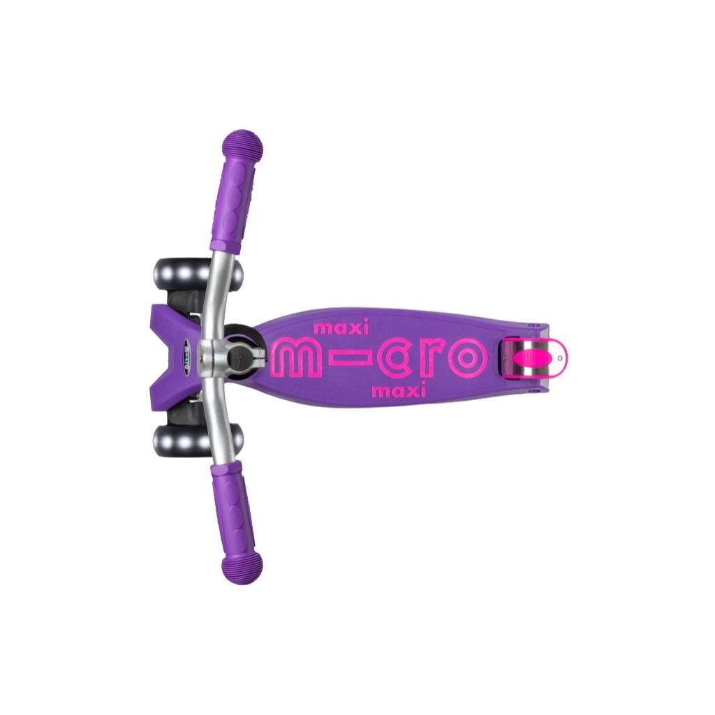 Micro Maxi Deluxe Pro LED 3 Tekerli Işıklı Çocuk Scooter Purple Pink