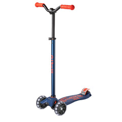 Micro Maxi Deluxe Pro LED 3 Tekerli Işıklı Çocuk Scooter Navy Red 