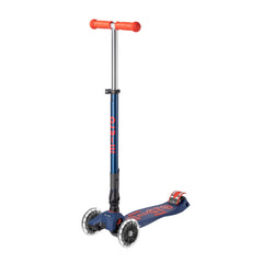 Micro Maxi Scooter Deluxe Foldable 3 Tekerlekli Scooter LED Navy