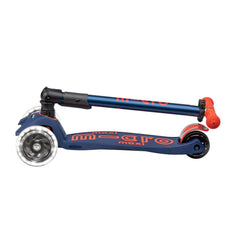 Micro Maxi Scooter Deluxe Foldable 3 Tekerlekli Scooter LED Navy