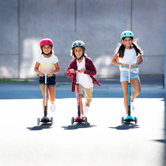 Micro Maxi Scooter Deluxe Foldable 3 Tekerlekli Scooter LED Red