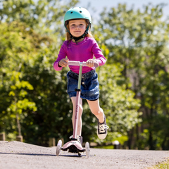Micro Mini 6 in 1 Deluxe Rock and Go LED Scooter Dusty Rose