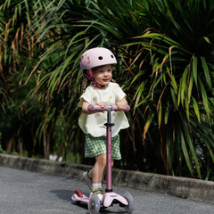Micro Mini 6 in 1 Deluxe Rock and Go LED Scooter Dusty Rose