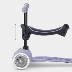 Micro Mini 6 in 1 Deluxe Rock and Go LED Scooter Lavender Mist