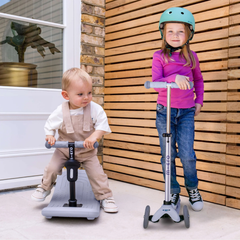 Micro Mini 6 in 1 Deluxe Rock and Go LED Scooter Lavender Mist