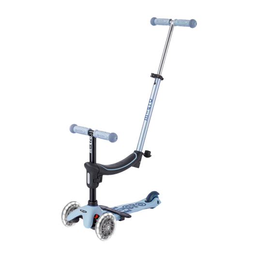 Micro Mini 6 in 1 Deluxe Rock and Go LED Scooter Ocean Slate