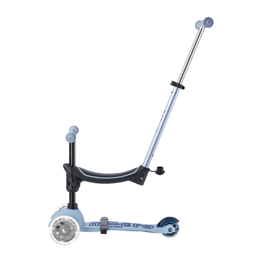 Micro Mini 6 in 1 Deluxe Rock and Go LED Scooter Ocean Slate