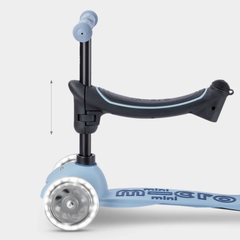 Micro Mini 6 in 1 Deluxe Rock and Go LED Scooter Ocean Slate