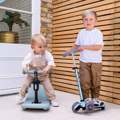 Micro Mini 6 in 1 Deluxe Rock and Go LED Scooter Ocean Slate