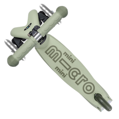 Micro Mini 6 in 1 Deluxe Rock and Go LED Scooter Olive Sage