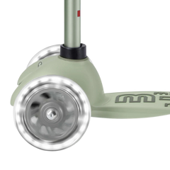 Micro Mini 6 in 1 Deluxe Rock and Go LED Scooter Olive Sage