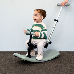 Micro Mini 6 in 1 Deluxe Rock and Go LED Scooter Olive Sage