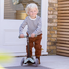 Micro Mini 6 in 1 Deluxe Rock and Go LED Scooter Olive Sage