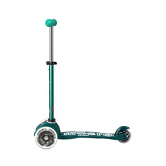 Micro Mini Deluxe 3 Tekerlekli Foldable ECO LED Scooter Green