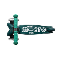 Micro Mini Deluxe 3 Tekerlekli Foldable ECO LED Scooter Green