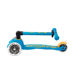 Micro Mini Scooter Deluxe Foldable 3 Tekerlekli Scooter LED Ocean Blue