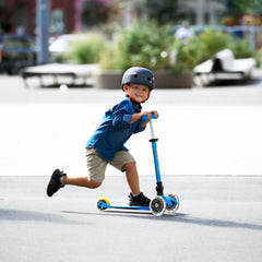 Micro Mini Scooter Deluxe Foldable 3 Tekerlekli Scooter LED Ocean Blue