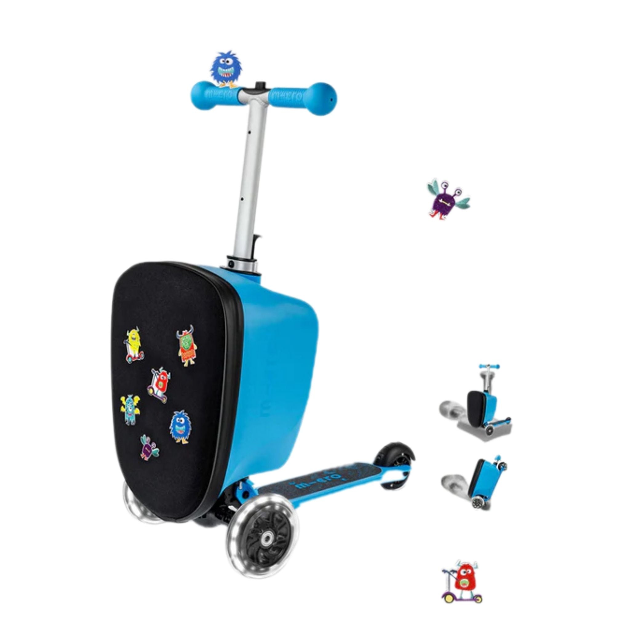 Micro Scooter Luggage Junior Velcro Blue