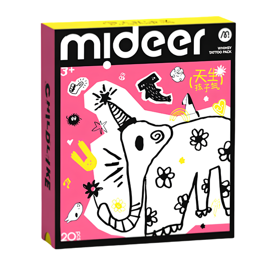 Mideer Basic Eğlenceli Dövme Çıkartmaları Pembe