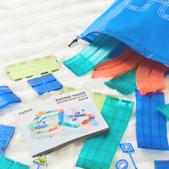 Mideer Magnetic Tiles Arabalı Yarış Pisti 115 Parça