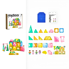 Mideer Magnetic Tiles Bizim Aile 32 Parça