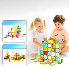 Mideer Magnetic Tiles Bizim Aile 32 Parça
