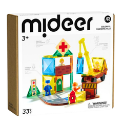 Mideer Magnetic Tiles Şehir Kahramanları 33 Parça