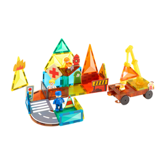 Mideer Magnetic Tiles Şehir Kahramanları 33 Parça