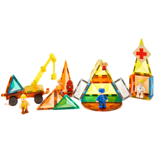 Mideer Magnetic Tiles Şehir Kahramanları 33 Parça