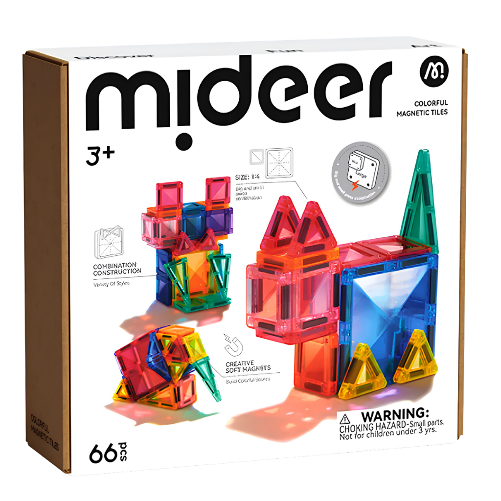 Mideer Mini Magnetic Tiles 66 Parça