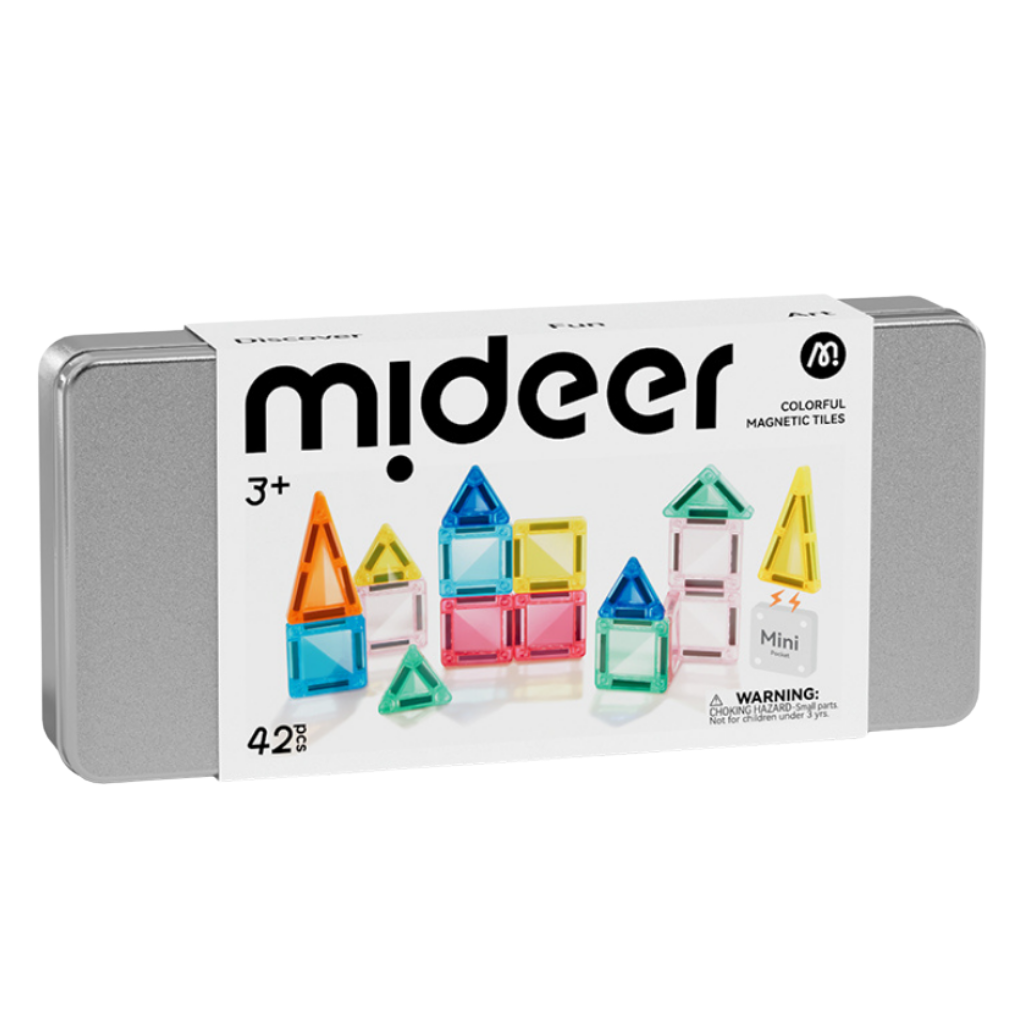 Mideer Mini Magnetic Tiles Seyahat Boy 42 Parça