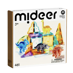 Mideer Renkli Magnetic Tiles Jurassic Macerası 48 Parça