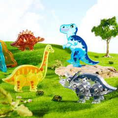 Mideer Renkli Magnetic Tiles Jurassic Macerası 48 Parça
