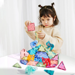 Mideer Renkli Magnetic Tiles Sihirli Orman 40 Parça