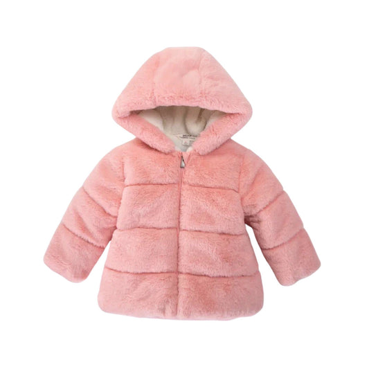 Midimod Kız Peluş Mont Pembe