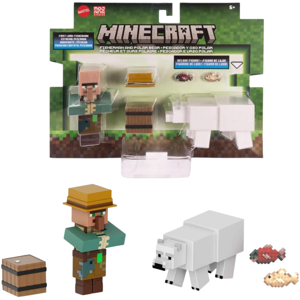 Minecraft İkili Paket Fisherman ve Polar Bear JCN49