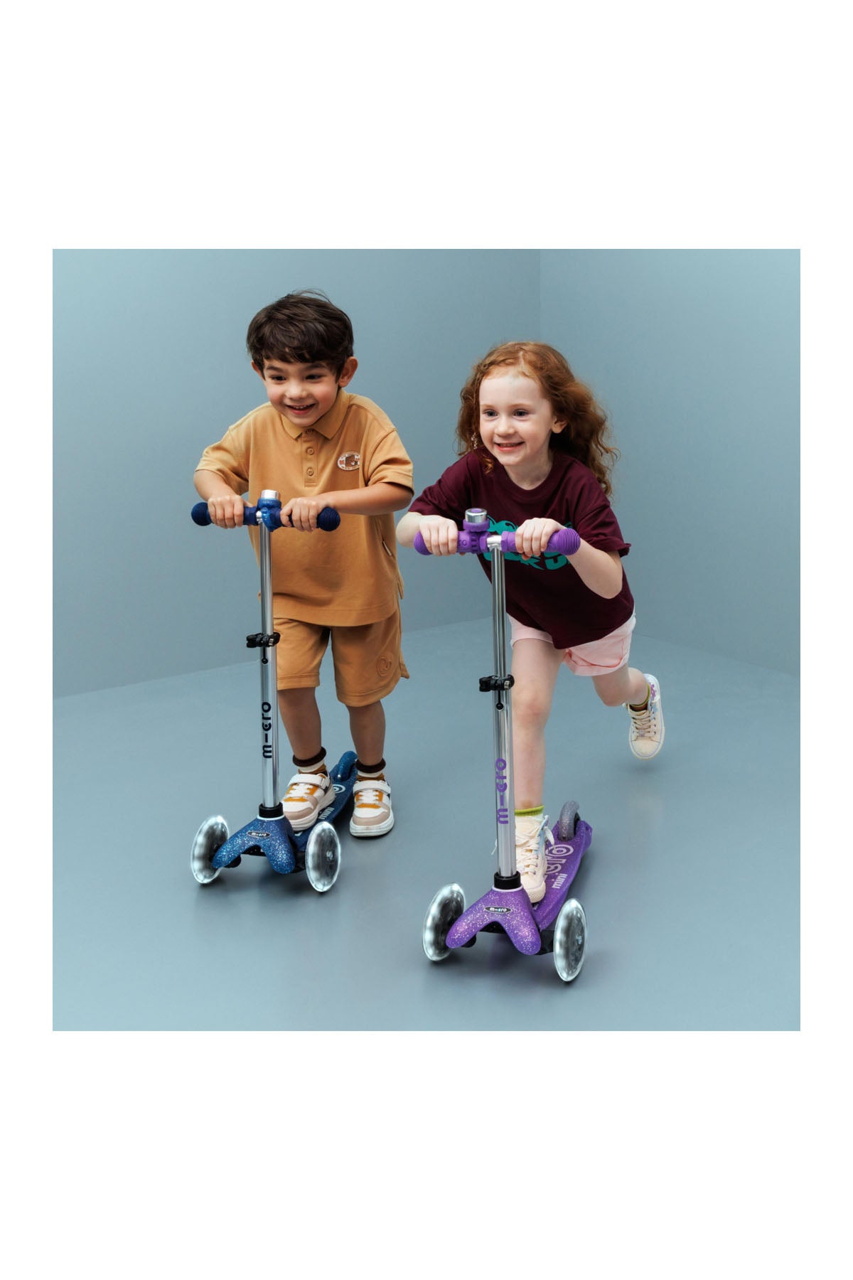 Micro Mini Deluxe 3 Tekerlekli Scooter Fairy Glitter Led Mor