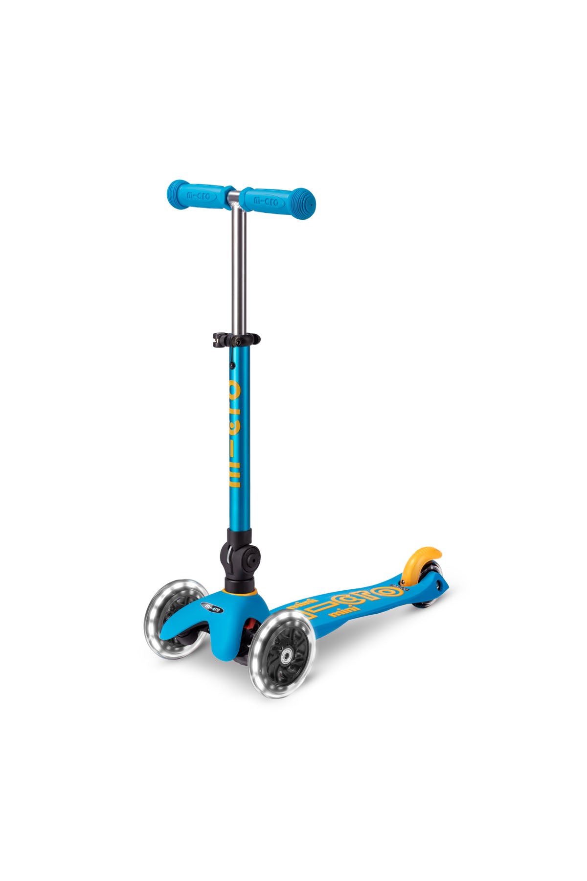 Micro Mini Scooter Deluxe Foldable 3 Tekerlekli Scooter LED Ocean Blue