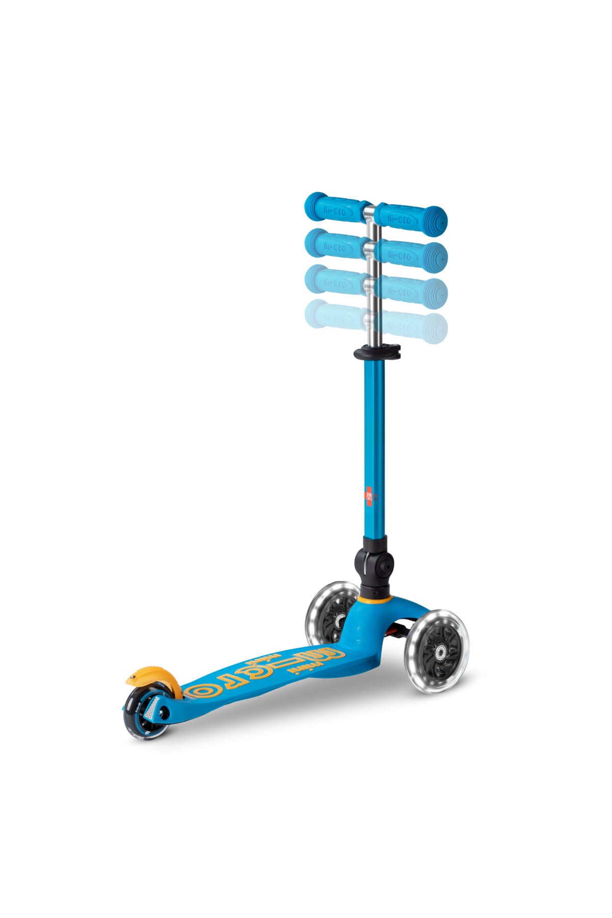 Micro Mini Scooter Deluxe Foldable 3 Tekerlekli Scooter LED Ocean Blue