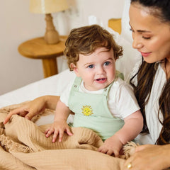 Miniboni Müslin Battaniye 100x120cm Bej