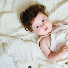 Miniboni Müslin Battaniye 100*120 Cm Ekru