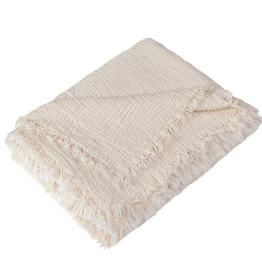 Miniboni Müslin Battaniye 100*120 Cm Ekru