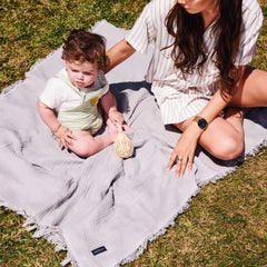 Miniboni Müslin Battaniye 100*120cm Grey