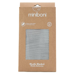 Miniboni Müslin Battaniye 100*120cm Grey