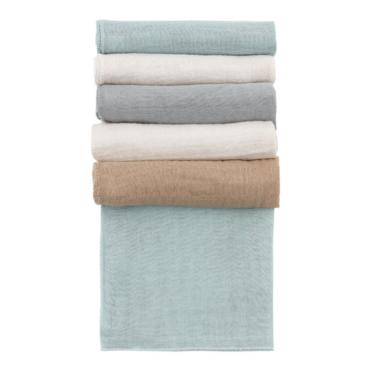 Miniboni Organik 6’lı Müslin Bebek Ağız Mendili Seti