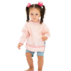 Miniboni Oyun ve Mama Önlüğü Uzun Kollu Pink